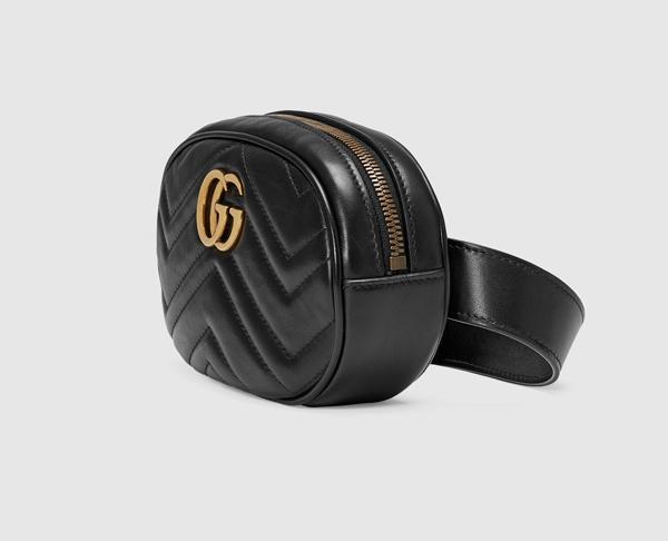 2024新作 グッチスーパーコピー GUCCI☆GGマーモンキルティングレザー ベルトバッグ 8042002